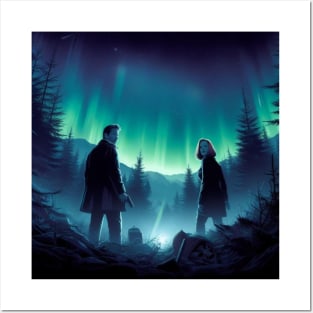 UFO Chronicles Podcast - Mulder and Scully X-Files Posters and Art